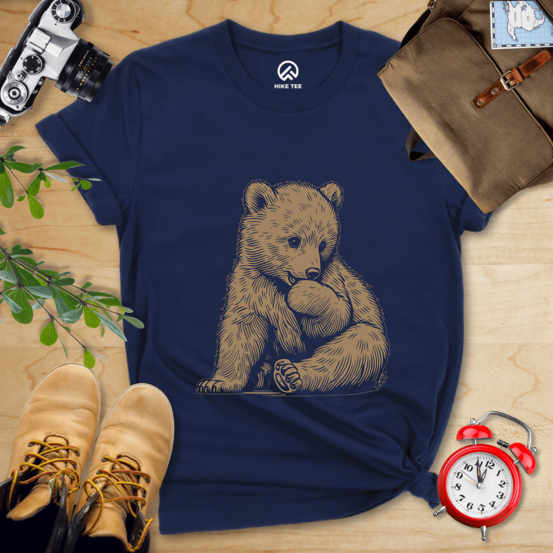 Hike Tee T-Shirt Navy / S Little Bear Shirt