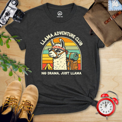 Hike Tee T-Shirt Dark Grey Heather / S Llama Adventure Club Shirt