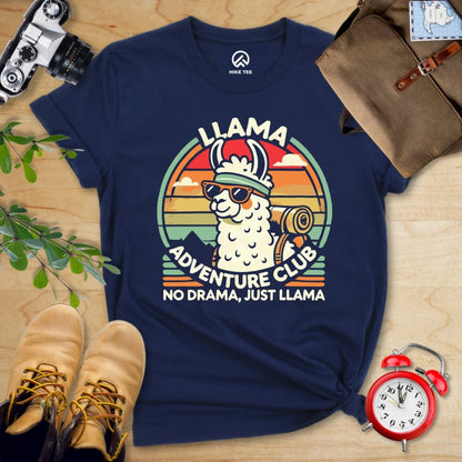 Hike Tee T-Shirt Navy / S Llama Adventure Club Shirt