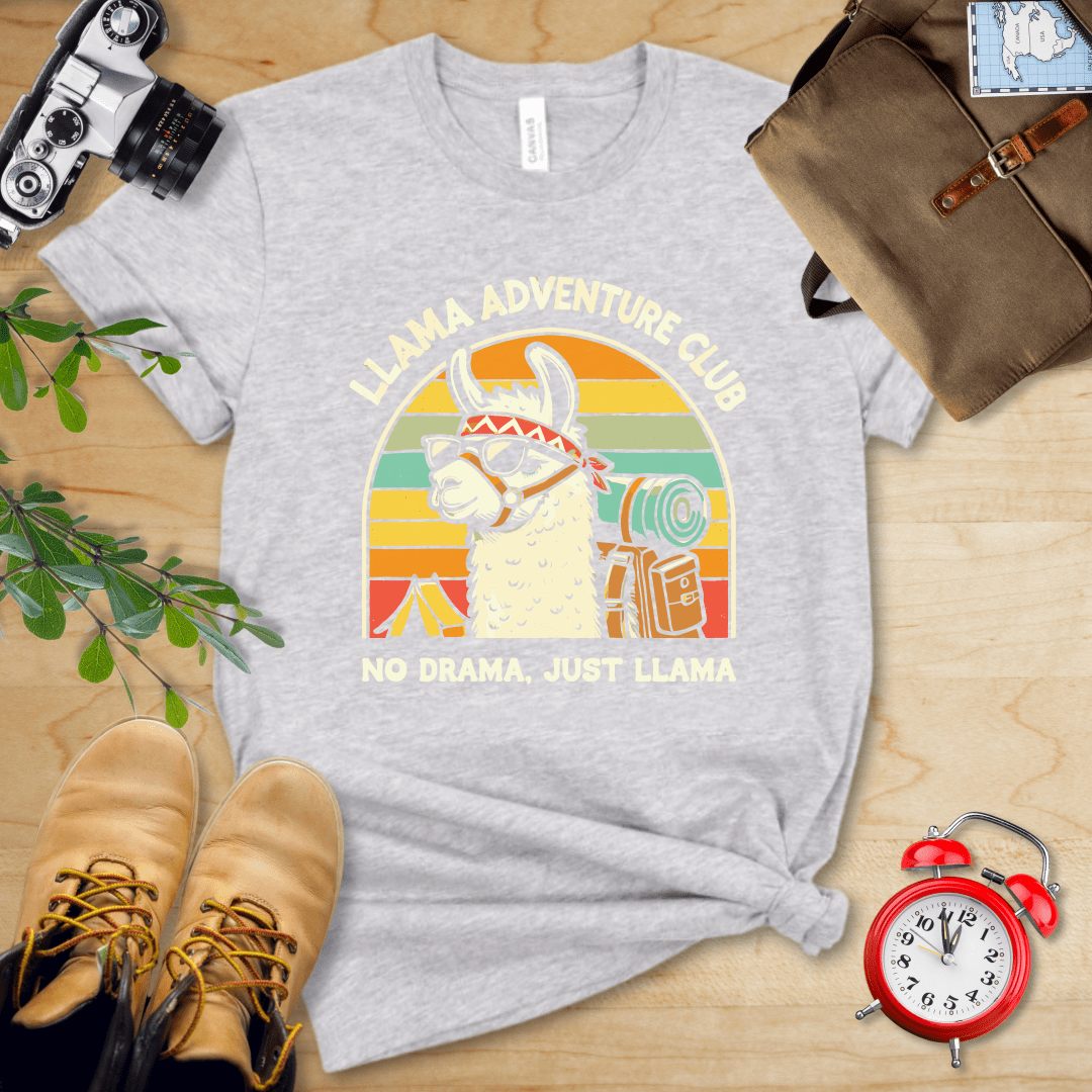 Hike Tee T-Shirt Athletic Heather / S Llama Adventure Club