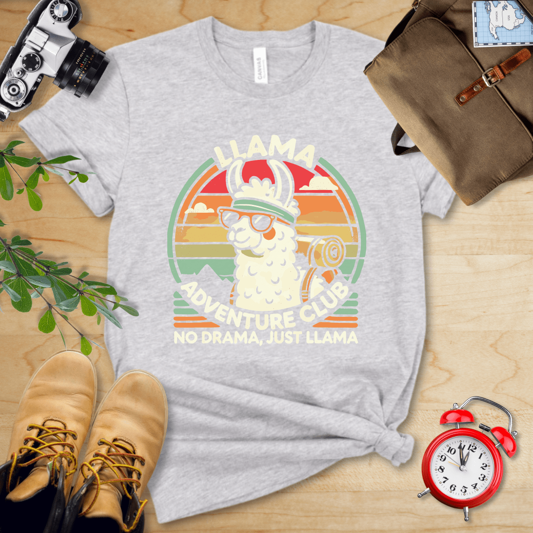 Hike Tee T-Shirt Athletic Heather / S Llama Adventure Club