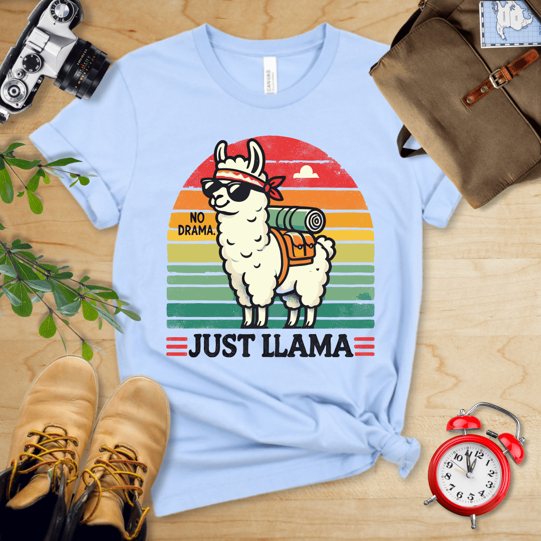 Hike Tee T-Shirt Baby Blue / S Llama Adventure Club