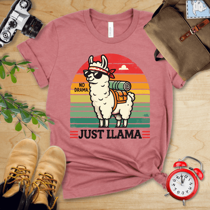 Hike Tee T-Shirt Heather Mauve / S Llama Adventure Club