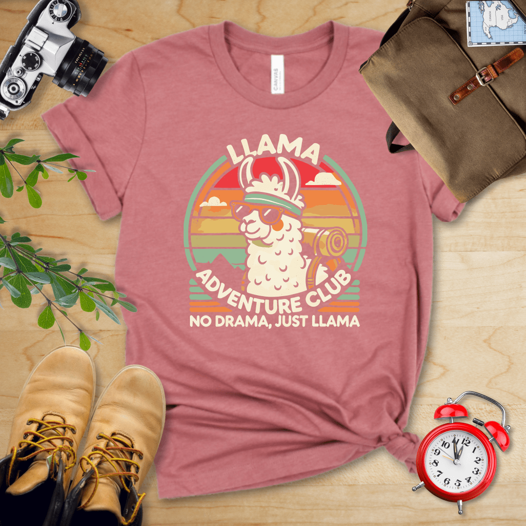 Hike Tee T-Shirt Heather Mauve / S Llama Adventure Club