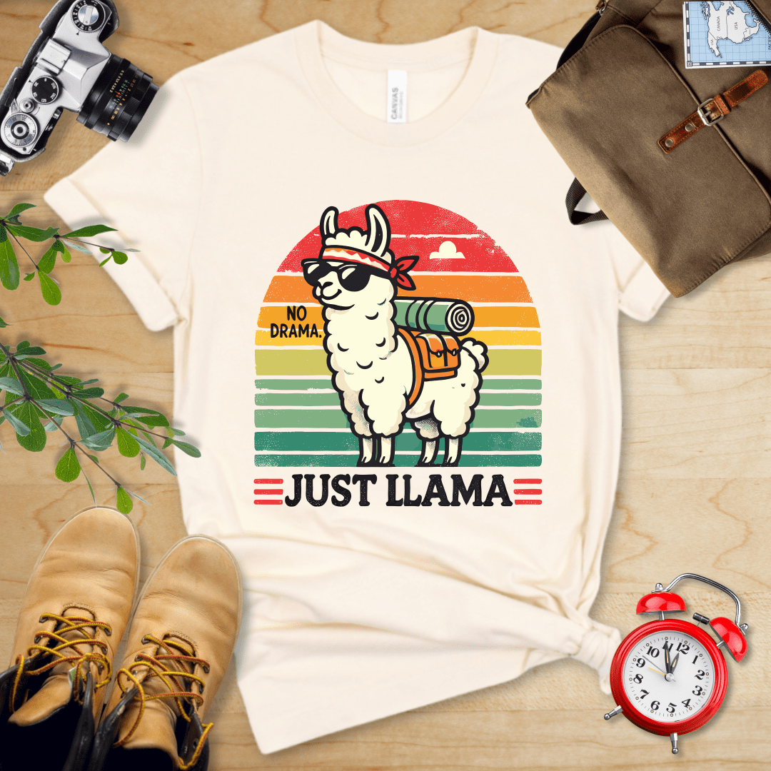 Hike Tee T-Shirt Natural / S Llama Adventure Club