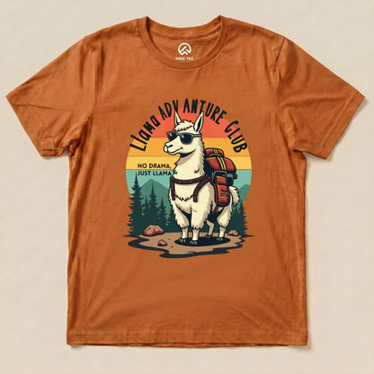 Llama Adventure Hike Club Shirt Hike Tee T-Shirt Autumn / S