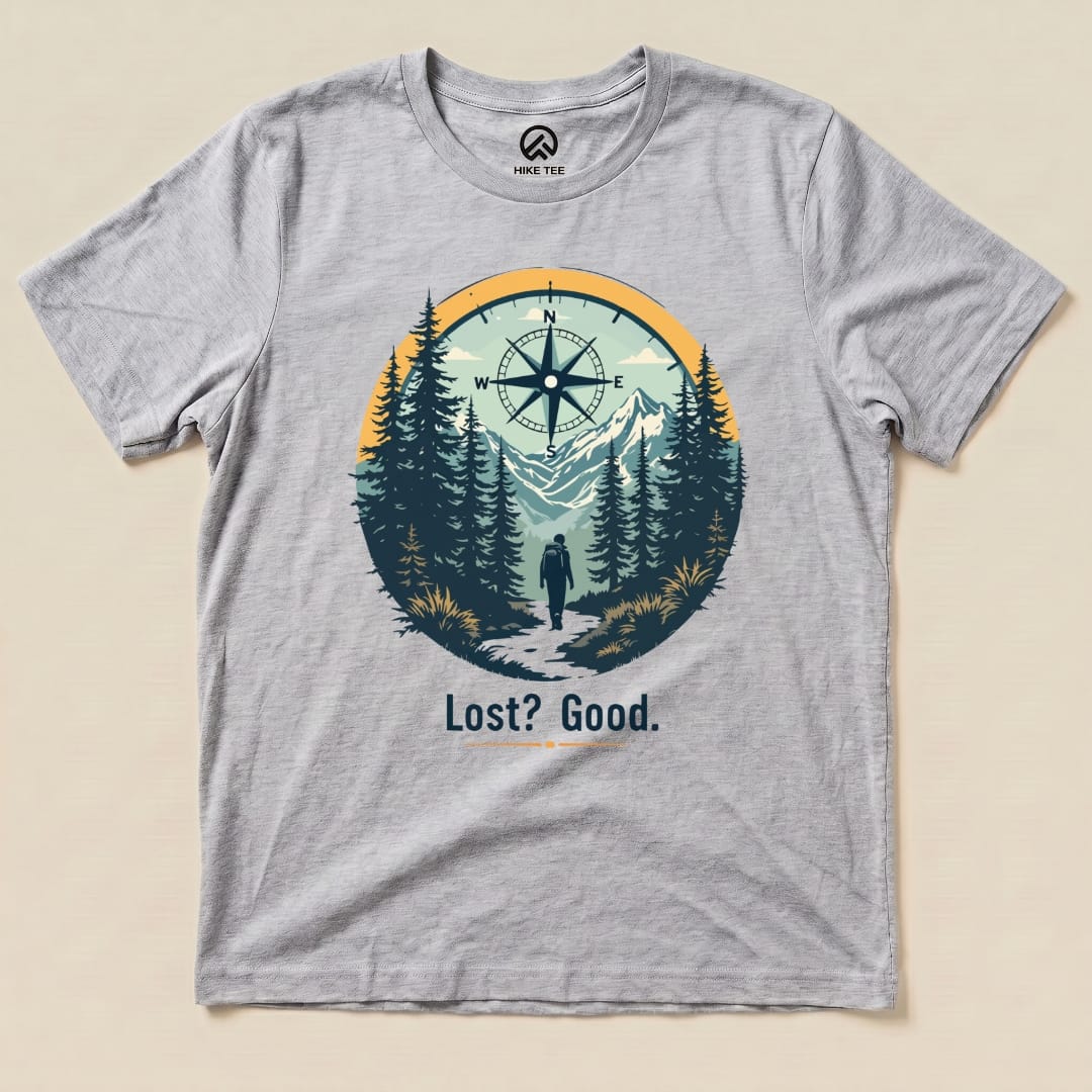 Hike Tee T-Shirt Athletic Heather / S Lost? Good. Shirt