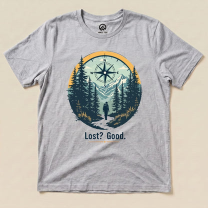 Hike Tee T-Shirt Athletic Heather / S Lost? Good. Shirt