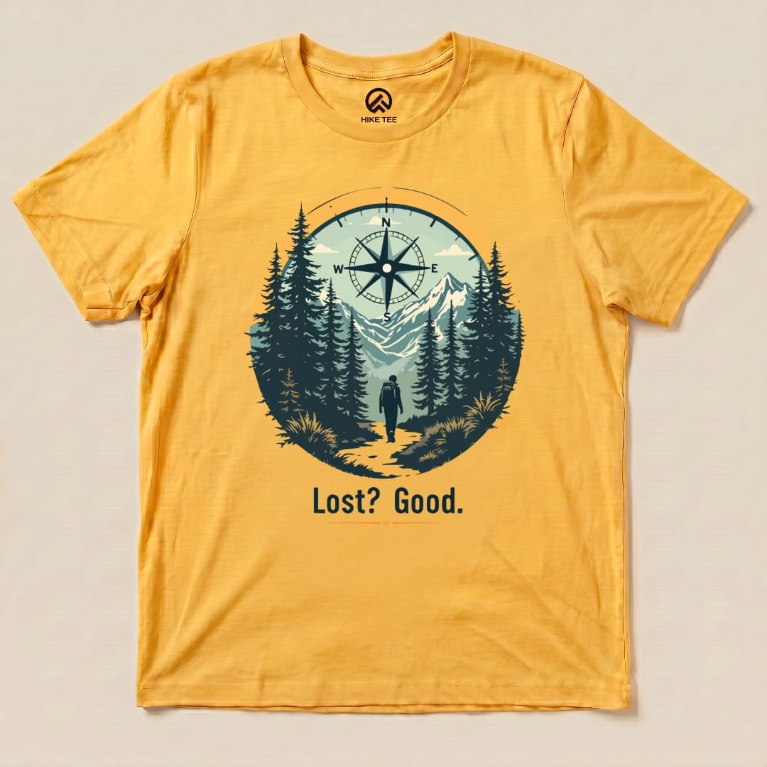 Hike Tee T-Shirt Gold / S Lost? Good. Shirt