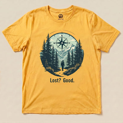 Hike Tee T-Shirt Gold / S Lost? Good. Shirt