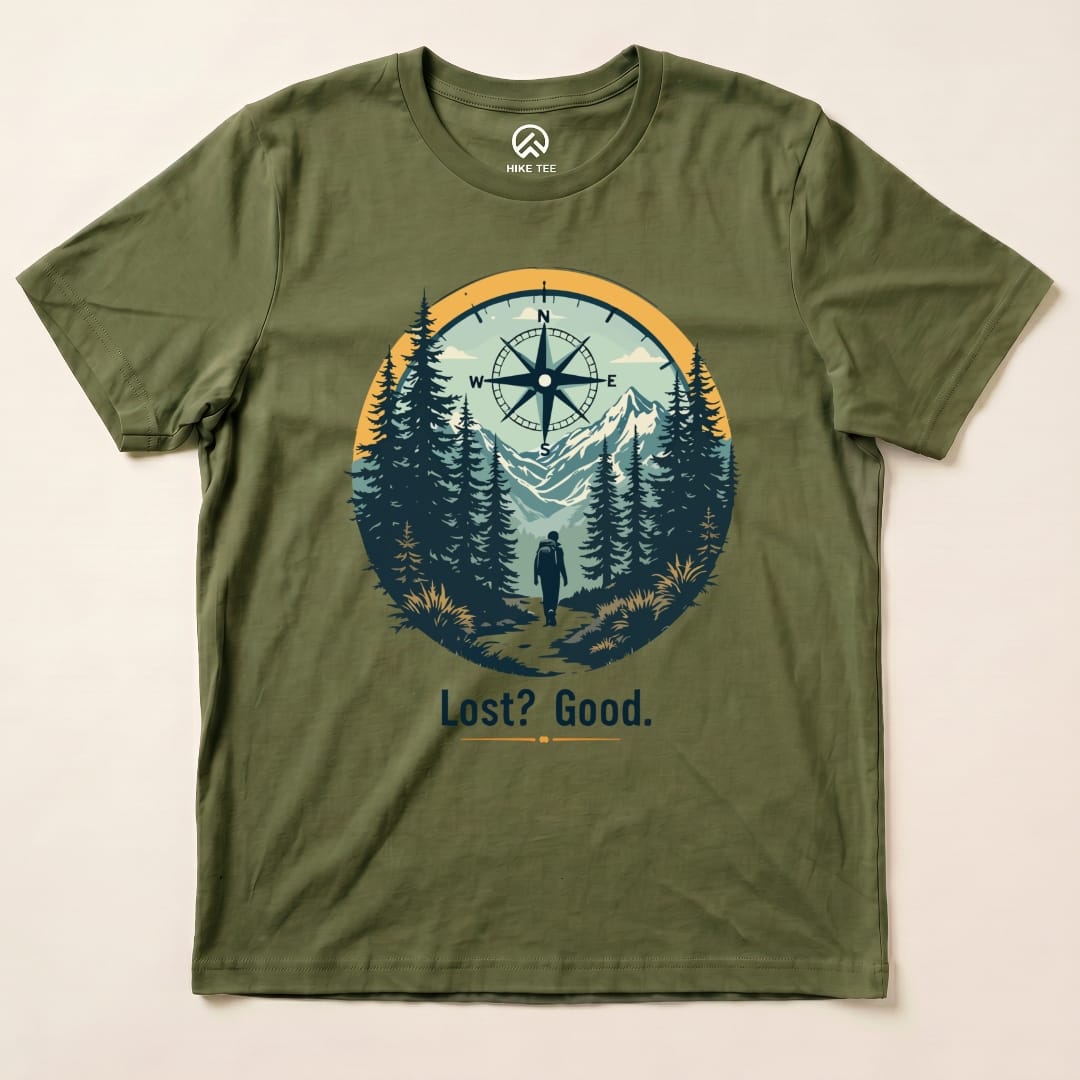 Hike Tee T-Shirt Military Green / S Lost? Good. Shirt