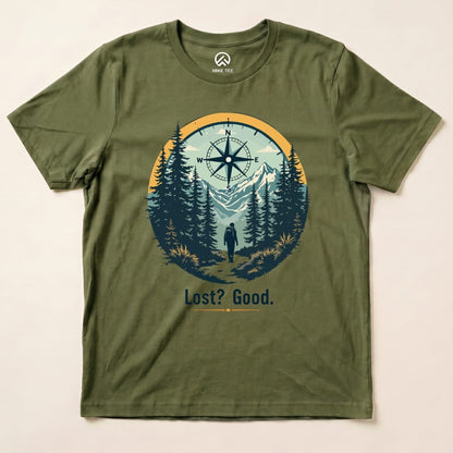 Hike Tee T-Shirt Military Green / S Lost? Good. Shirt