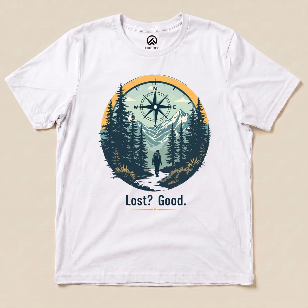 Hike Tee T-Shirt White / S Lost? Good. Shirt