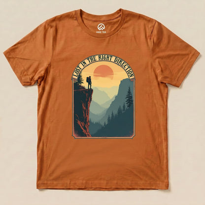 Lost In The Right Direction Shirt Hike Tee T-Shirt Autumn / S