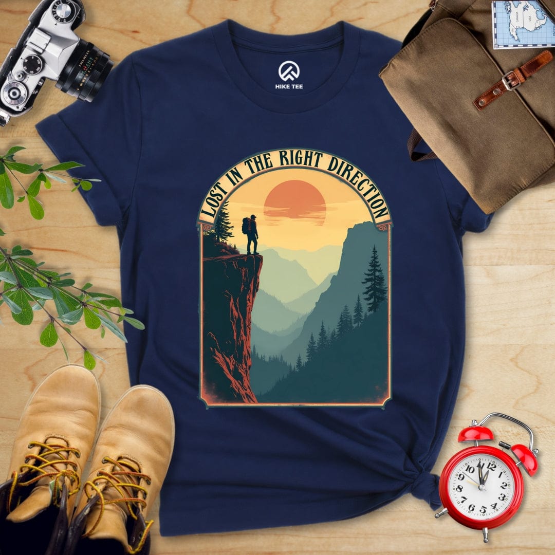Hike Tee T-Shirt Navy / S Lost In The Right Direction Shirt