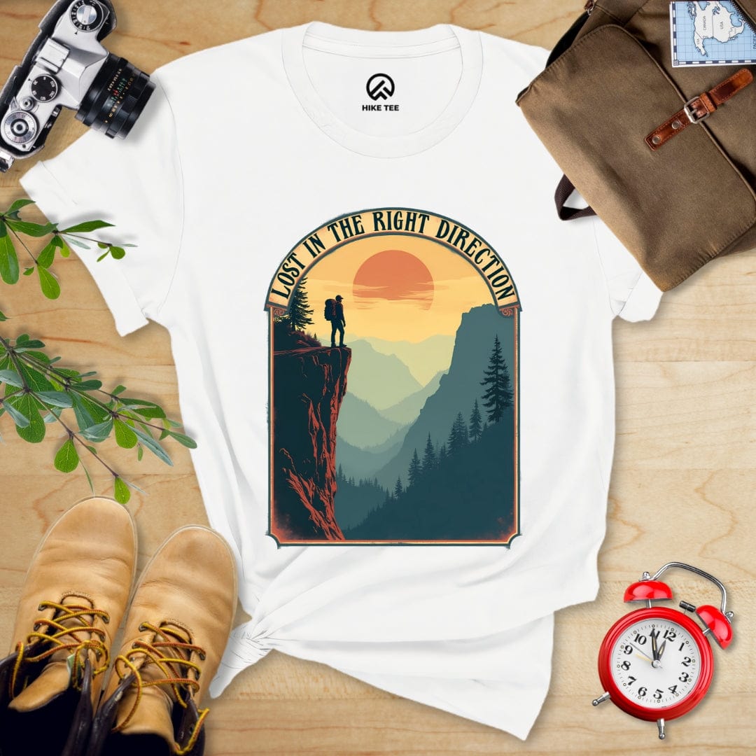 Hike Tee T-Shirt White / S Lost In The Right Direction Shirt