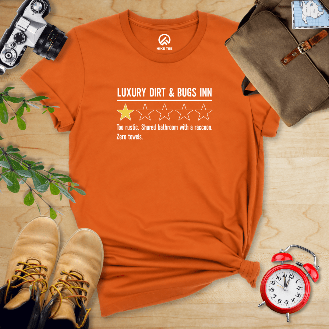 Hike Tee T-Shirt Autumn / S Luxury Dirt Inn Review Shirt