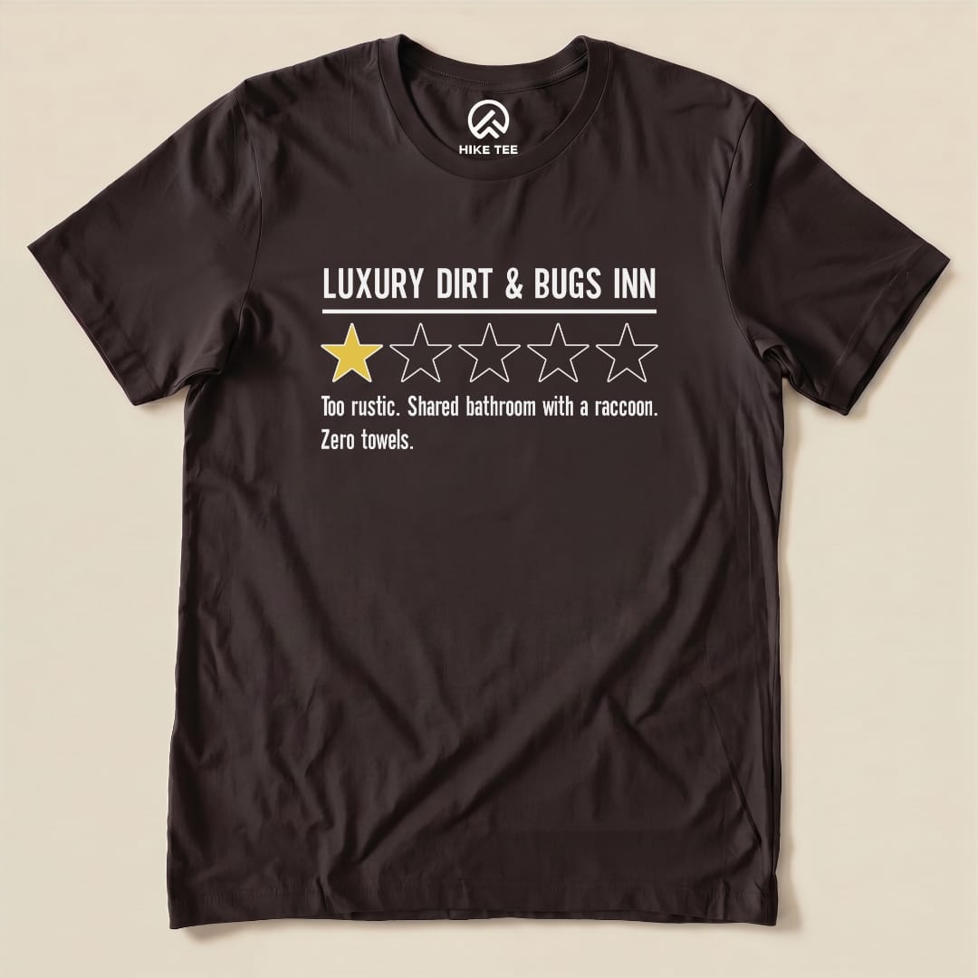 Luxury Dirt Inn Review Shirt Hike Tee T-Shirt Brown / S