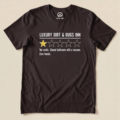 Luxury Dirt Inn Review Shirt Hike Tee T-Shirt Brown / S