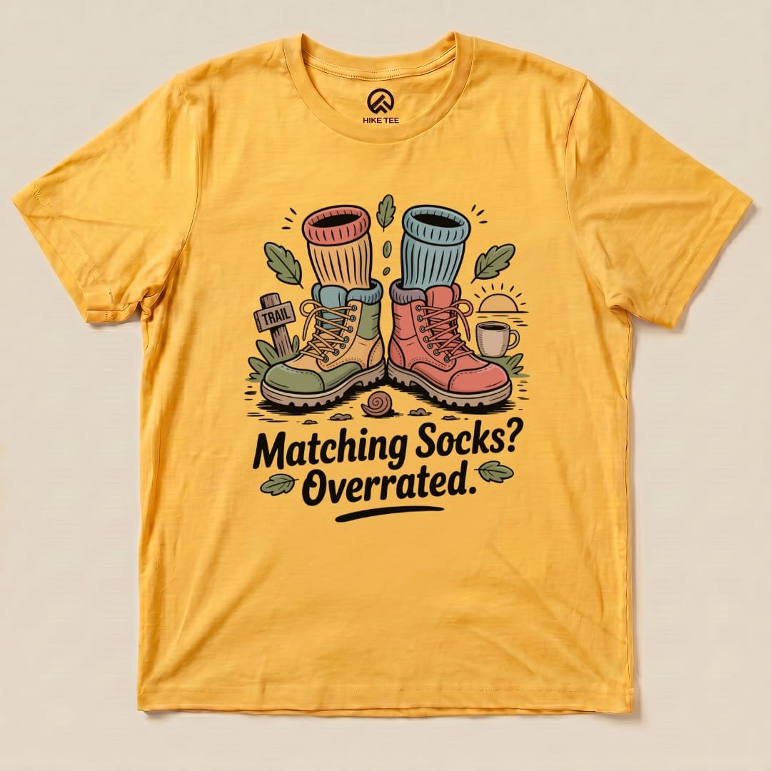 Hike Tee T-Shirt Gold / S Matching Socks Shirt