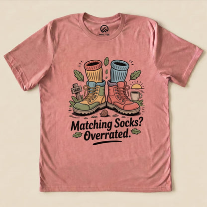 Hike Tee T-Shirt Heather Mauve / S Matching Socks Shirt