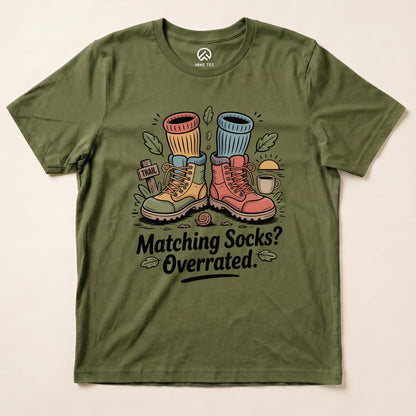 Hike Tee T-Shirt Military Green / S Matching Socks Shirt