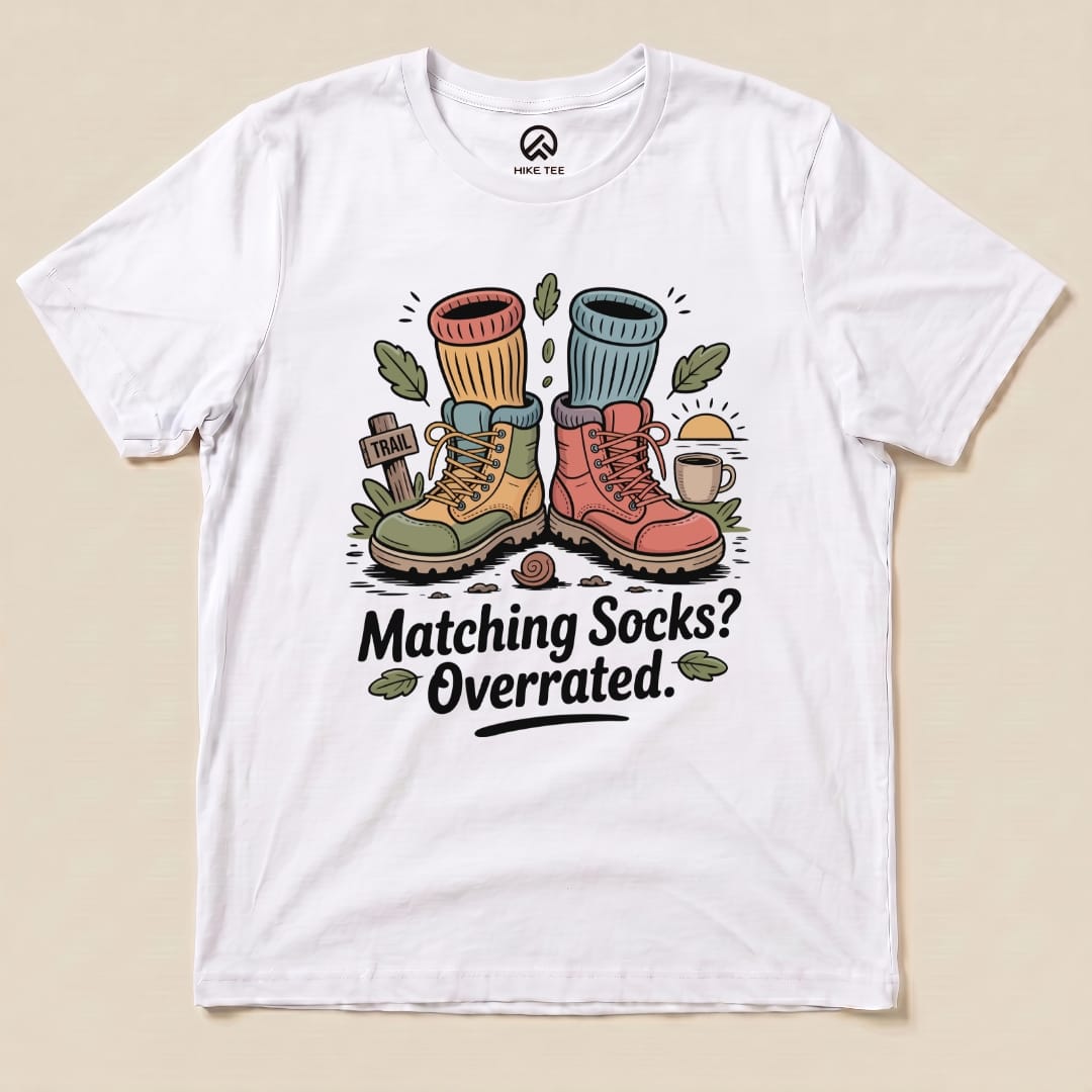Hike Tee T-Shirt White / S Matching Socks Shirt
