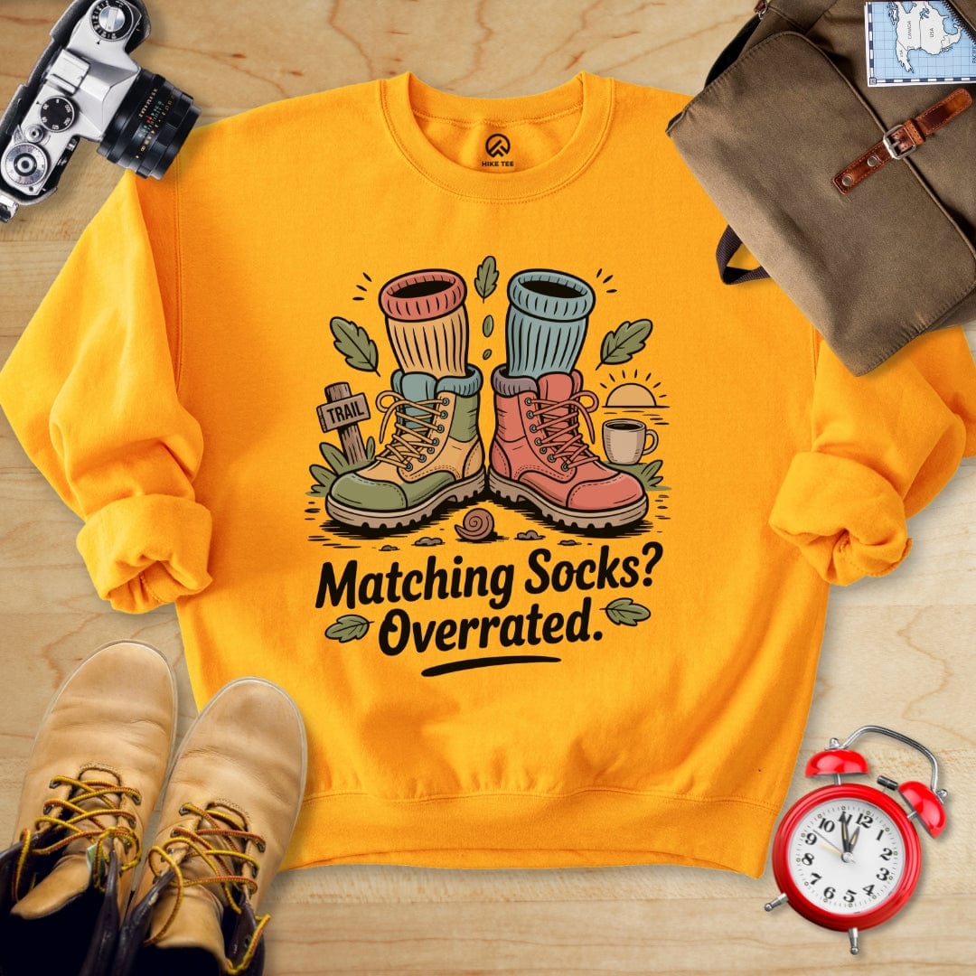 Hike Tee Sweatshirt Gold / S Matching Socks Sweatshirt