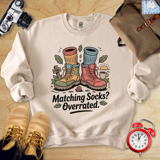 Hike Tee Sweatshirt Sand / S Matching Socks Sweatshirt