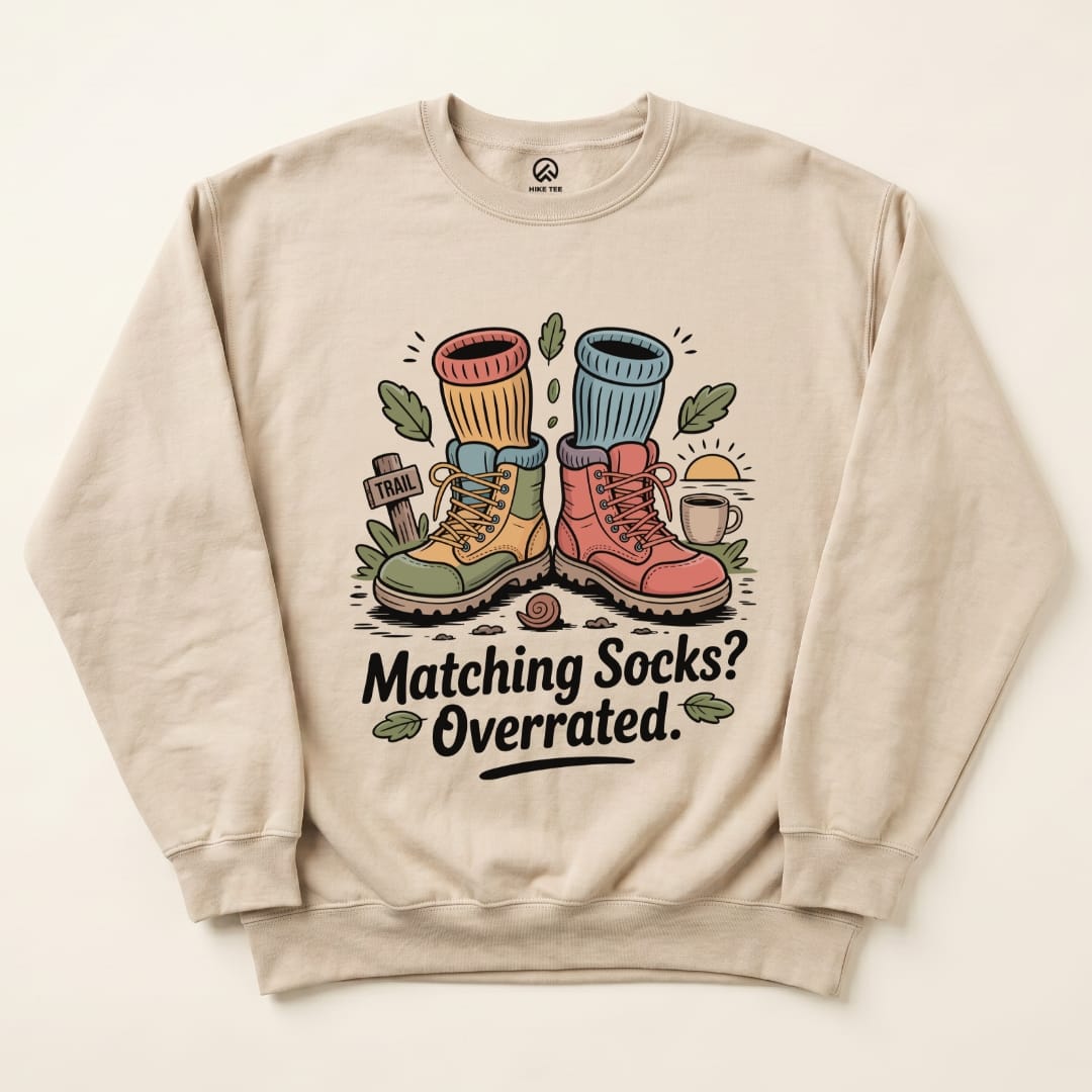 Matching Socks Sweatshirt Hike Tee Sweatshirt Sand / S