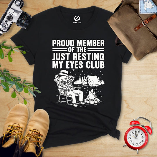 Hike Tee T-Shirt Black / S Member of Resting Eyes Club Shirt