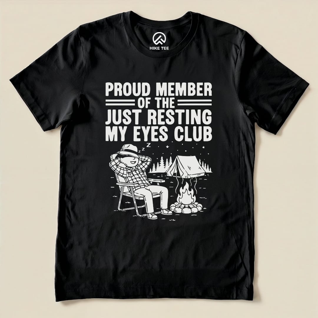 Hike Tee T-Shirt Black / S Member of Resting Eyes Club Shirt