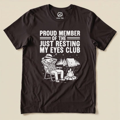 Hike Tee T-Shirt Brown / S Member of Resting Eyes Club Shirt