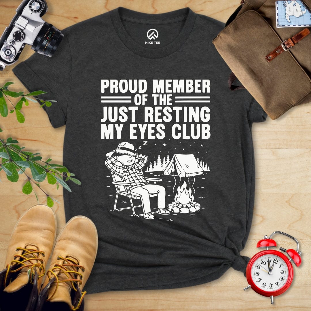 Hike Tee T-Shirt Dark Grey Heather / S Member of Resting Eyes Club Shirt