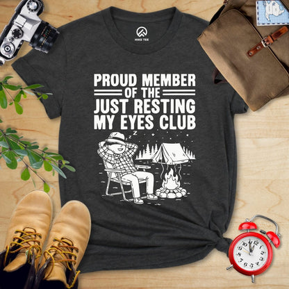 Hike Tee T-Shirt Dark Grey Heather / S Member of Resting Eyes Club Shirt