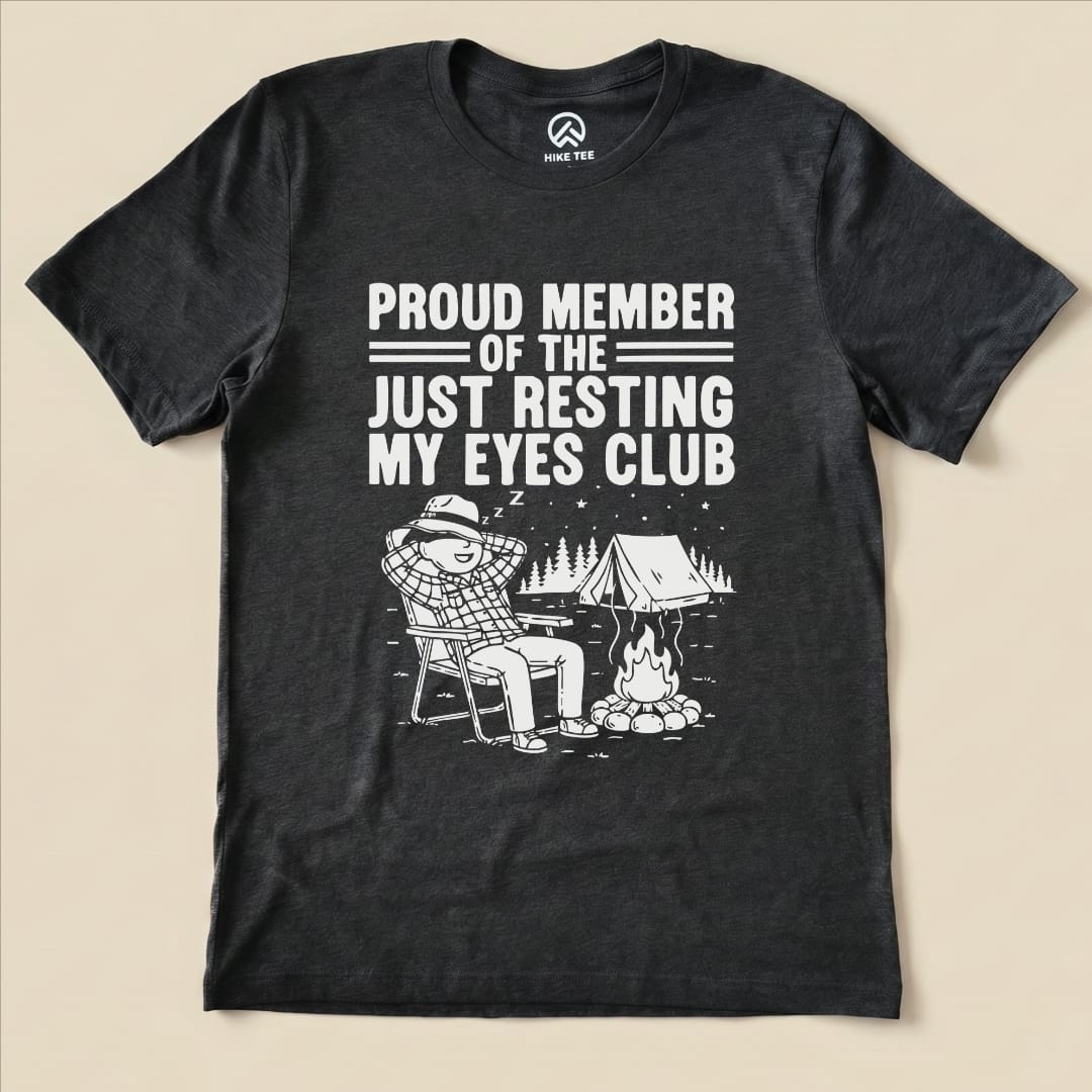 Hike Tee T-Shirt Dark Grey Heather / S Member of Resting Eyes Club Shirt