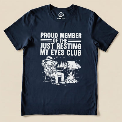 Hike Tee T-Shirt Navy / S Member of Resting Eyes Club Shirt