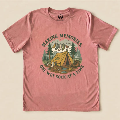 Hike Tee T-Shirt Heather Mauve / S Memories Camping Shirt