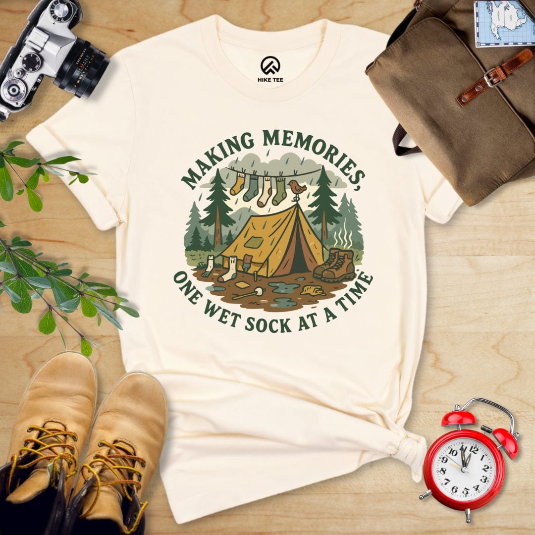 Hike Tee T-Shirt Natural / S Memories Camping Shirt