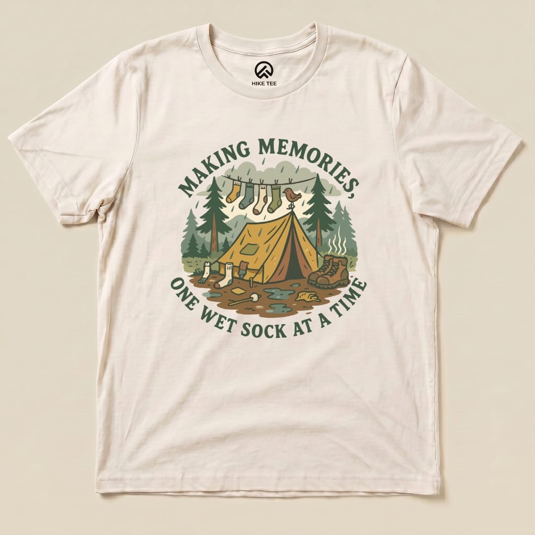 Hike Tee T-Shirt Natural / S Memories Camping Shirt