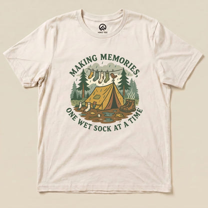 Hike Tee T-Shirt Natural / S Memories Camping Shirt