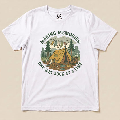 Hike Tee T-Shirt White / S Memories Camping Shirt