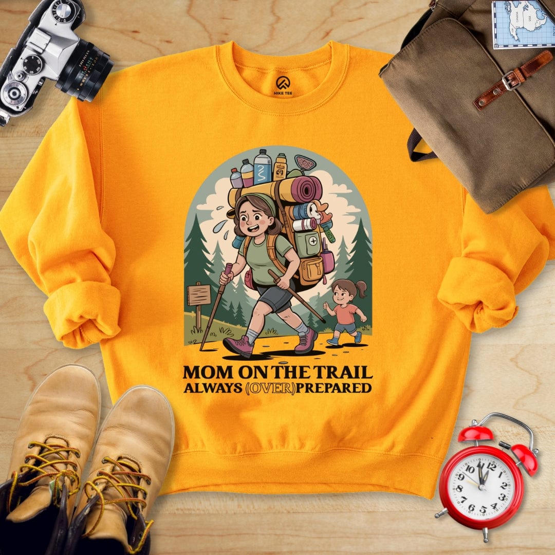 Hike Tee Sweatshirt Gold / S Mom on Trail Sweatshirt