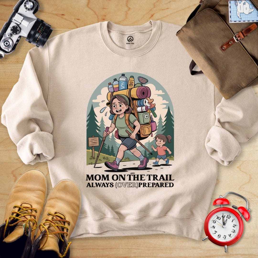 Hike Tee Sweatshirt Sand / S Mom on Trail Sweatshirt