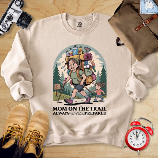 Hike Tee Sweatshirt Sand / S Mom on Trail Sweatshirt