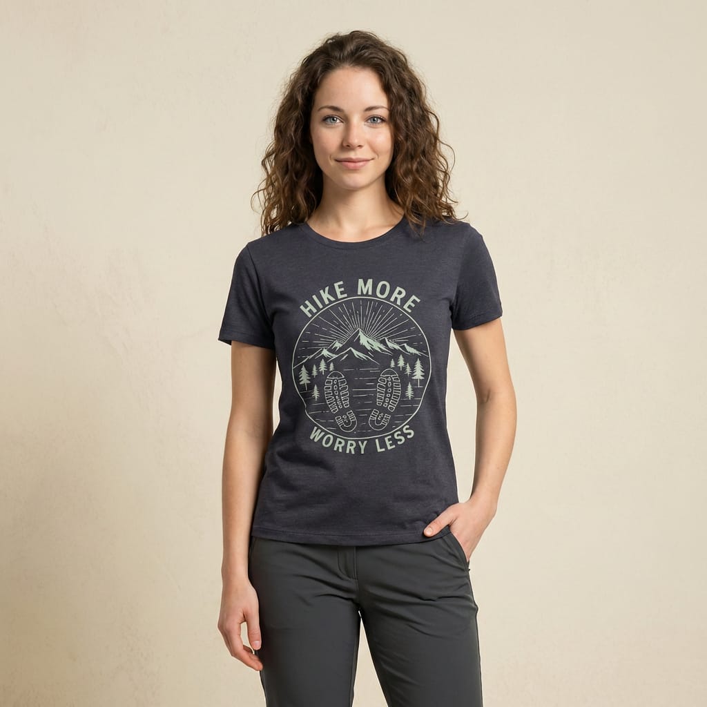 Hike Tee T-Shirt Mono Hike More Worry Less Shirt