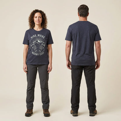 Hike Tee T-Shirt Mono Hike More Worry Less Shirt