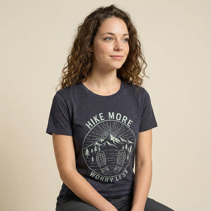 Hike Tee T-Shirt Mono Hike More Worry Less Shirt