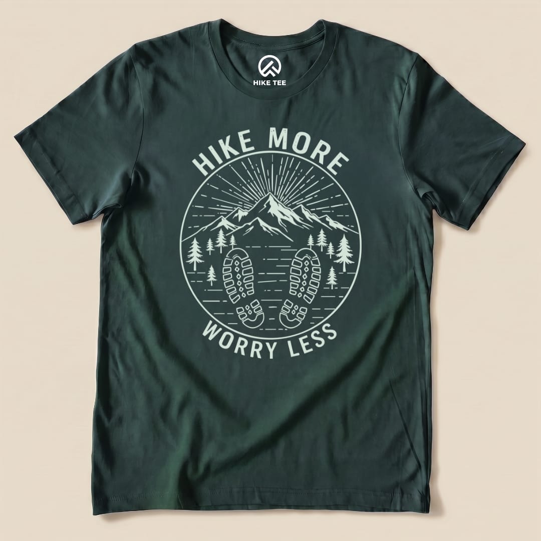 Hike Tee T-Shirt Mono Hike More Worry Less Shirt