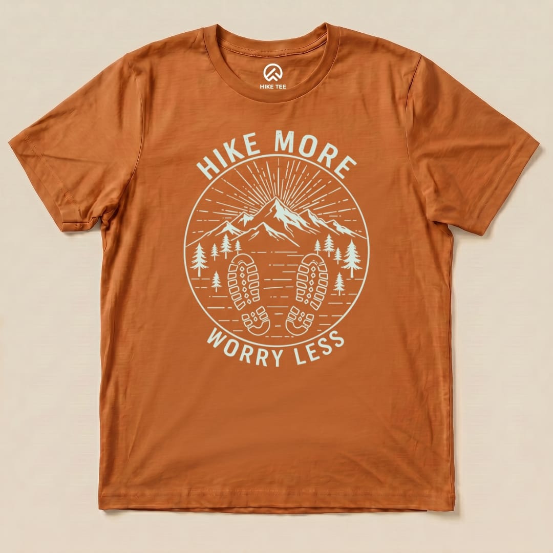 Hike Tee T-Shirt Autumn / S Mono Hike More Worry Less Shirt
